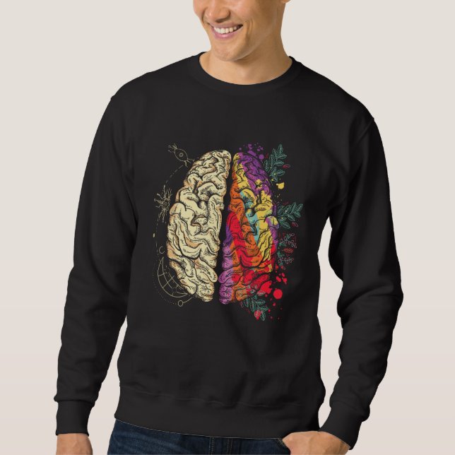 Mental Health Neurologist Neurology Colorful Human Sweatshirt (Front)