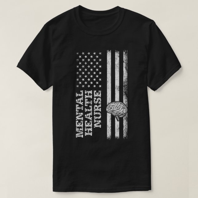 Mental Health Nurse Nursing Rn5177 2422  T-Shirt (Design Front)