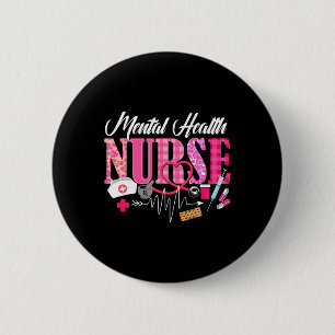Mental Health Nurse Nursing Stethoscope For Nurses 6 Cm Round Badge