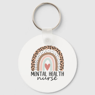 Mental Health Nurse Rainbow Psych Nurse Psychiatri Key Ring