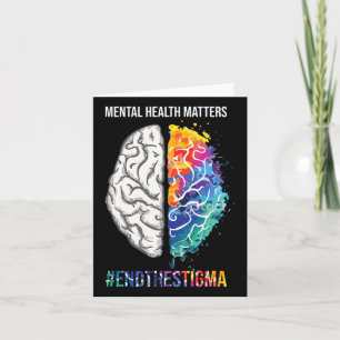 Mental Health Problems Awareness Month Costume Card