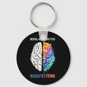 Mental Health Problems Awareness Month Costume  Key Ring
