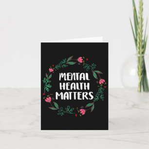 Mental Health Problems Awareness Suicide Preventio Card