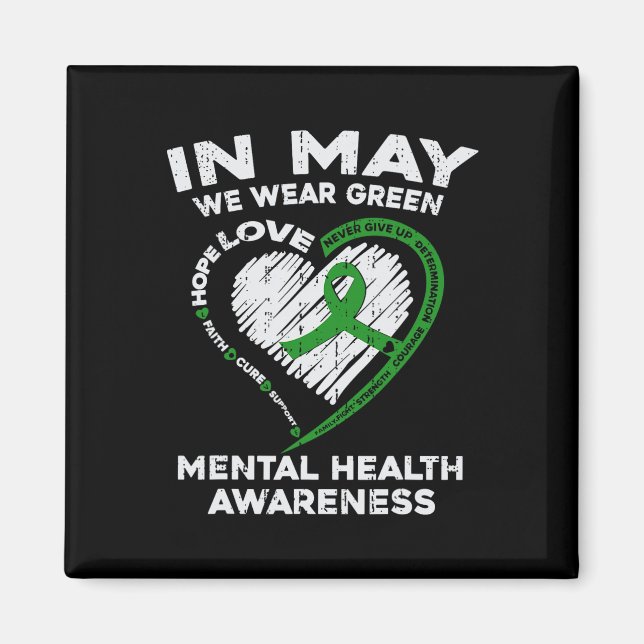 Mental Health Problems Awareness Support Squad Gre Magnet (Front)