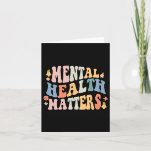 Mental Health Problems Be Kind Groovy Retro Mental Card