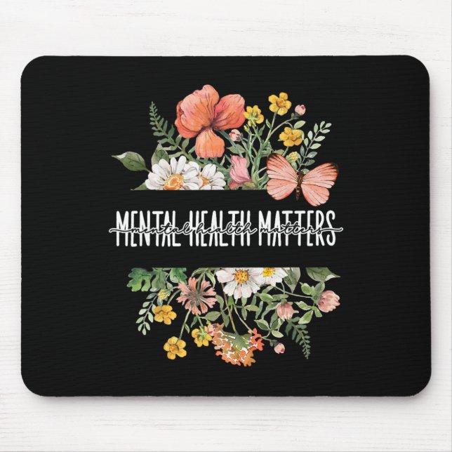 Mental Health Problems Be Kind Mental Awareness Ki Mouse Pad (Front)