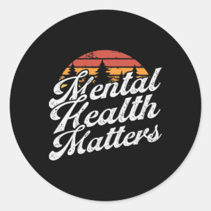 Mental Health Problems - Brain Illness Awareness Classic Round Sticker
