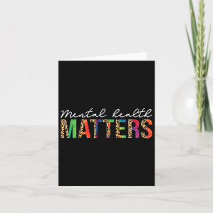 Mental Health Problems Brain Illness Mental Health Card