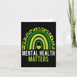 Mental Health Problems Brain Illness Mental Health Card