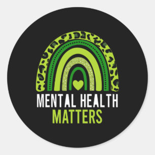 Mental Health Problems Brain Illness Mental Health Classic Round Sticker