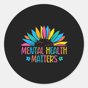 Mental Health Problems Brain Illness Mental Health Classic Round Sticker