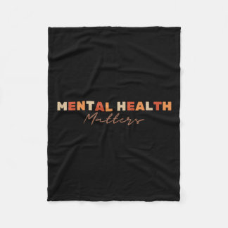 Mental Health Problems Depression Suicide Awarenes Fleece Blanket