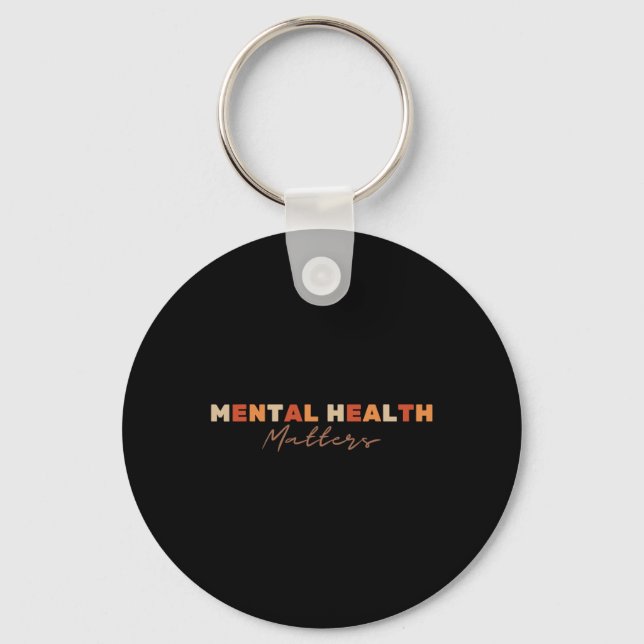 Mental Health Problems Depression Suicide Awarenes Key Ring (Front)