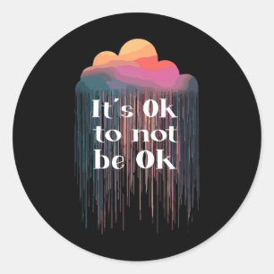 Mental Health Problems End The Stigma Mental Healt Classic Round Sticker
