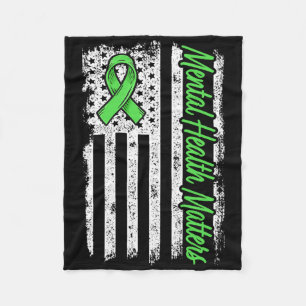 Mental Health Problems Fight Stigma Mental Health  Fleece Blanket