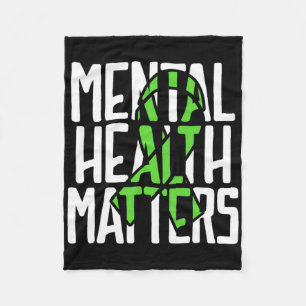 Mental Health Problems Fight Stigma Mental Health  Fleece Blanket