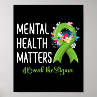 Mental Health Problems Fight Stigma Mental Health  Poster