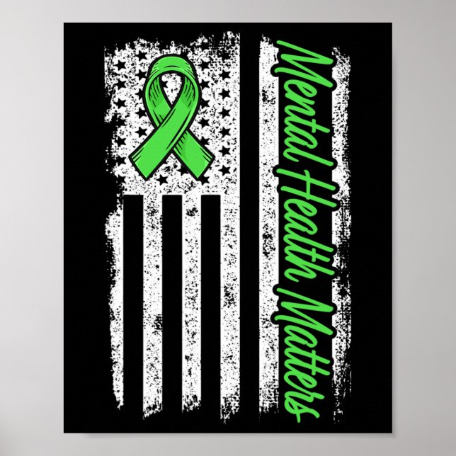 Mental Health Problems Fight Stigma Mental Health  Poster (Front)