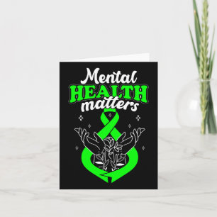 Mental Health Problems Flowers Awareness Women Card