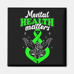 Mental Health Problems Flowers Awareness Women Magnet
