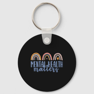 Mental Health Problems Gift End The Stigma Boho Ra Key Ring