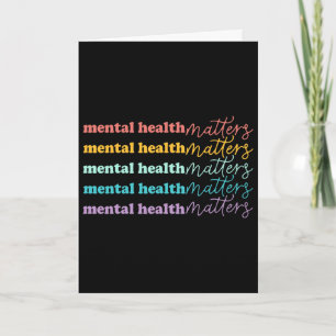 Mental Health Problems Gift Human Brain Illness Aw Card