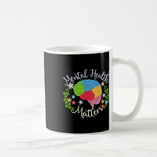 Mental Health Problems Gift Human Brain Illness Aw Coffee Mug (Right)