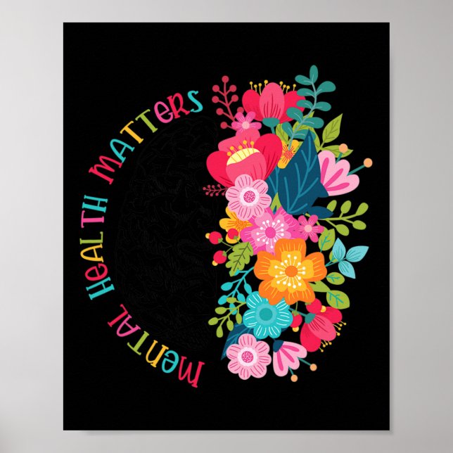 Mental Health Problems Gift Human Brain Illness Aw Poster (Front)