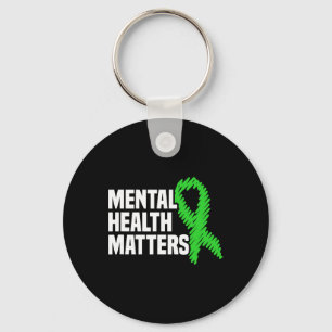 Mental Health Problems Green Ribbon Mental Health Key Ring