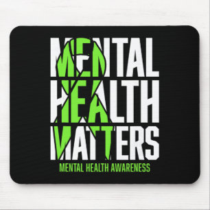 Mental Health Problems Green Ribon Mental Health A Mouse Pad
