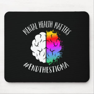 Mental Health Problems Happy End Stigma Awareness Mouse Pad