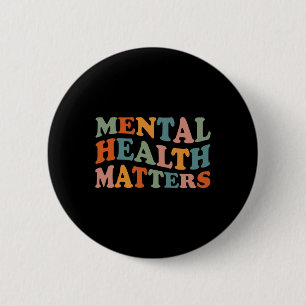 Mental Health Problems Human Brain Awareness Kids 6 Cm Round Badge
