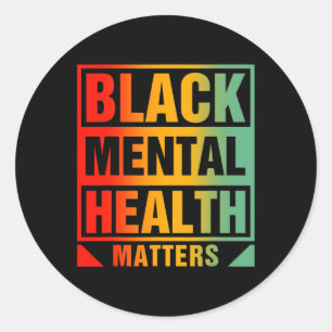 Mental Health Problems Human Brain Counsellor Ther Classic Round Sticker