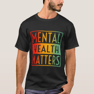 Mental Health Problems Human Brain Counsellor Ther T-Shirt