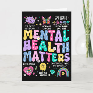 Mental Health Problems Human Brain Illness Awarene Card