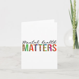 Mental Health Problems Human Brain Illness Awarene Card