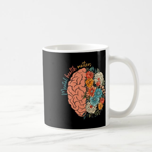 Mental Health Problems Human Brain Illness Awarene Coffee Mug (Right)