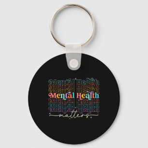 Mental Health Problems Human Brain Illness Awarene Key Ring