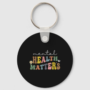 Mental Health Problems Human Brain Illness Awarene Key Ring