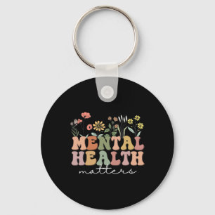 Mental Health Problems Human Brain Illness Awarene Key Ring