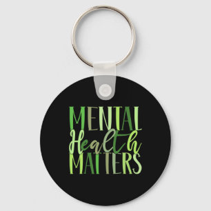 Mental Health Problems Human Brain Illness Awarene Key Ring