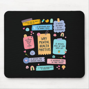 Mental Health Problems Human Brain Illness Awarene Mouse Pad