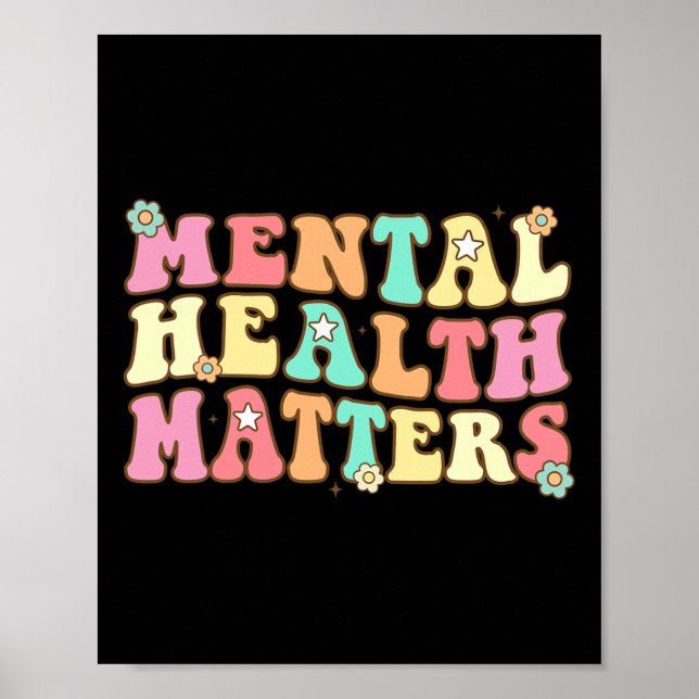 Mental Health Problems Human Brain Illness Awarene Poster (Front)