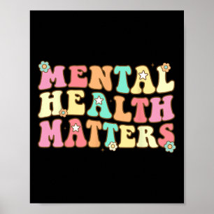 Mental Health Problems Human Brain Illness Awarene Poster