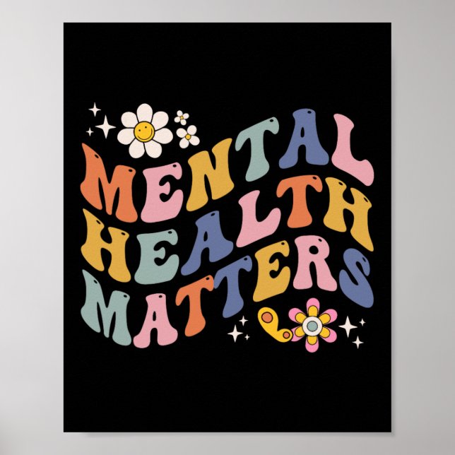 Mental Health Problems Human Brain Illness Awarene Poster (Front)