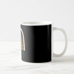 Mental Health Problems Leopard Print Boho Rainbow Coffee Mug