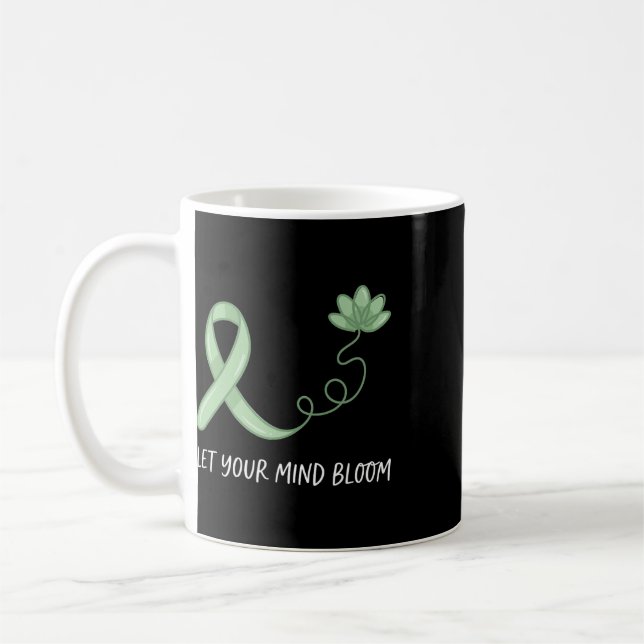 Mental Health Problems Let Your Mind Bloom Mham Aw Coffee Mug (Left)