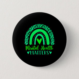 Mental Health Problems Mental Awareness Leopard Ra 6 Cm Round Badge