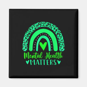 Mental Health Problems Mental Awareness Leopard Ra Magnet