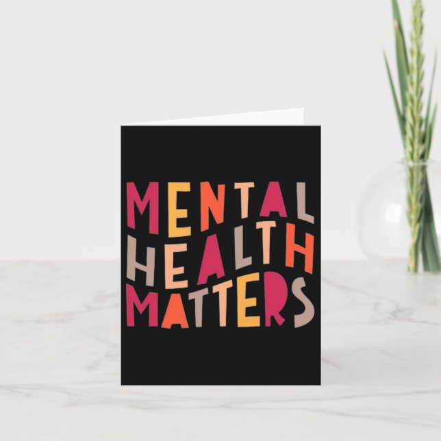 Mental Health Problems Motivational  Card (Front)